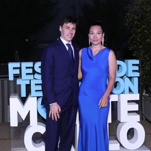 Louis Ducruet et Marie Chevalier Ducruet au photocall de l'after Party au Monte Carlo Beach lors de la 65eme édition du Festival TV De Monte Carlo le 12 juin 2026.

 © Denis Guignebourg /Bestimage