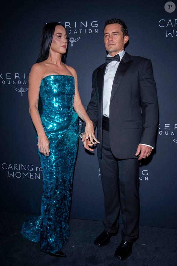 Katy Perry et Orlando Bloom assistent au 3ème dîner annuel de Kering's Caring for Women à The Pool le 09 septembre 2024 à New York City.  ©Ron Adar/TheNEWS2 via ZUMA Press Wire/Bestimage