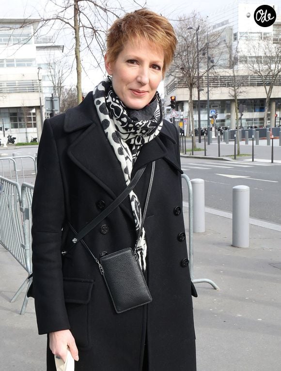 Natacha Polony quitte les studios de RMC à Paris, France, le 5 février 2021. © Panoramic/Bestimage