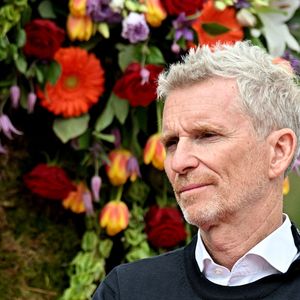 Exclusif -  Denis Brogniart, le parrain de l'événement, durant la remise des prix du Festival des Jardins de la Côte d’Azur, dans les jardins de la villa Eilenroc, à Antibes Juan les Pins.
 © Bruno Bebert / Bestimage