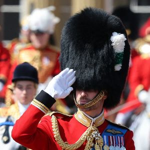 Les royaux quittent le palais de Buckingham avant la cérémonie de la montée des couleurs dans le centre de Londres, alors que le roi Charles III célèbre son anniversaire officiel, le 14 juin 2025, à Londres, Royaume-Uni. Photo by Stephen Lock/i-Images/ABACAPRESS.COM