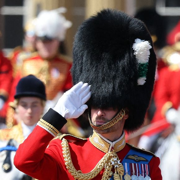 Les royaux quittent le palais de Buckingham avant la cérémonie de la montée des couleurs dans le centre de Londres, alors que le roi Charles III célèbre son anniversaire officiel, le 14 juin 2025, à Londres, Royaume-Uni. Photo by Stephen Lock/i-Images/ABACAPRESS.COM