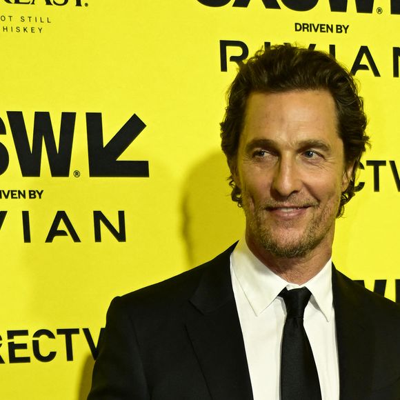 Matthew McConaughey lors de l'avant-première de "The Rivals of Amziah King", organisée dans le cadre du festival SXSW, à Austin, le 10 mars 2025. © Zuma Press / Bestimage
