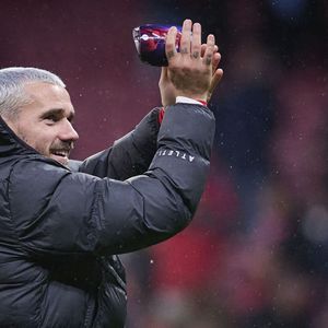 Direction le continent nord-américain pour une nouvelle aventure sportive et familiale. 

Match de football en UEFA Champions League - L'Atlético de Madrid l'emporte 5 - 1 face à Francfort au stade Riyadh Air Metropolitano à Madrid le 10 mars 2026.

© Alterphotos / PsnewZ / Bestimage