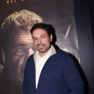 Bruno Salomone à la première du film "On the Line" dans la dernière salle de cinéma du quartier Saint-Germain-des-Prés le Silencio des Prés à Paris, France, le 12 janvier 2023. © Rachid Bellak/Bestimage
