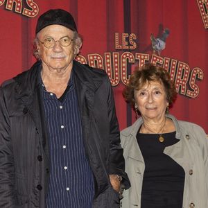 Exclusif - Patrick Chesnais et sa femme Josiane Stoléru au photocall de la générale de la comédie musicale "Les Producteurs" d'Alexis Michalik au théâtre de Paris, France, le 8 octobre 2025.
© Vincenzo Arnone/Bestimage