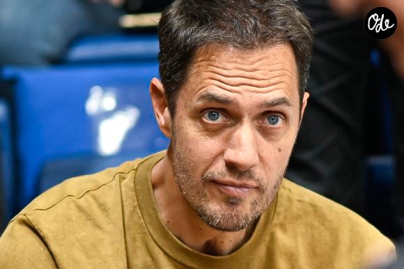 Fabien Marsaud (Grand Corps Malade) lors du championnat de France de basket-ball, match de l'élite Betclic opposant l'ASVEL Basket aux Metropolitans 92 (Mets ou Boulogne-Levallois), le 28 mai 2023 à Levallois, en France. Photo de Victor Joly/ABACAPRESS.COM