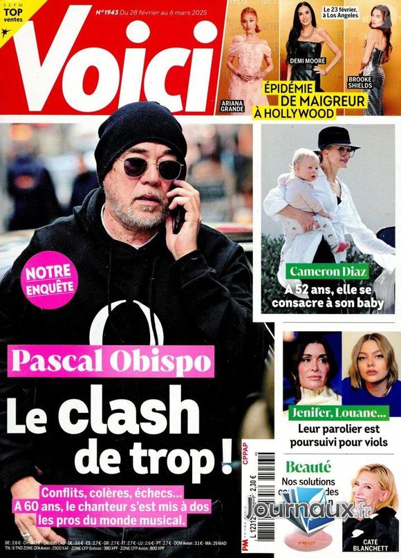 La Une du magazine Voici du vendredi 28 février 2025