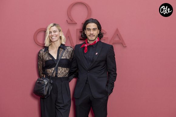 Fauve Hautot, Romain Guillermic - Photocall de la soirée d'ouverture de la " Maison Omega " à l'hôtel de Poulpry, Maison des Polytechniciens pour les JO 2024 (Jeux Olympiques 2024) à Paris, France, le 27 juillet 2024. © Olivier Borde - Jack Tribeca /Bestimage