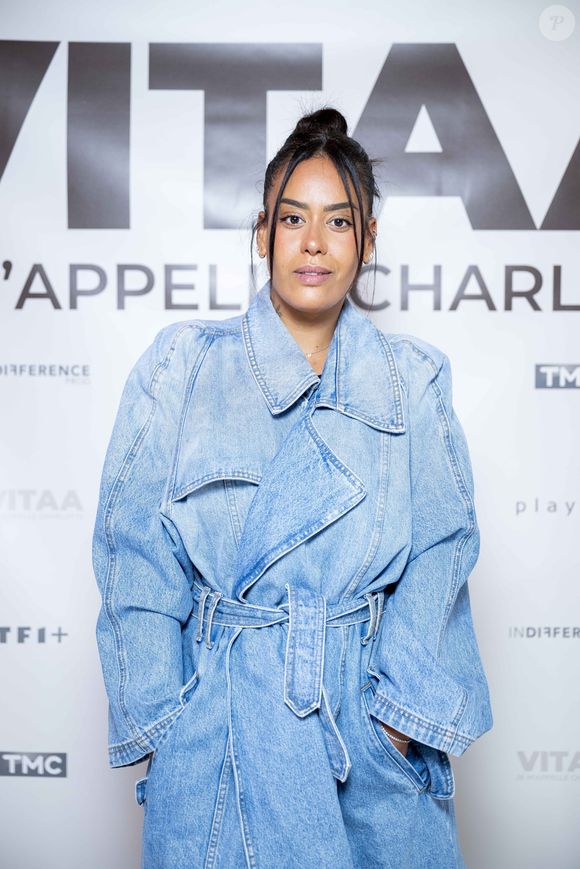 Exclusif - Amel Bent à la projection privée en avant-première du documentaire sur Vitaa (Charlotte Gonin) "Je m'appelle Charlotte" dans les locaux de TF1 à Boulogne Billancourt. Le documentaire sera diffusé sur TMC en prime time et TF1+.
© Pierre Perusseau / Bestimage