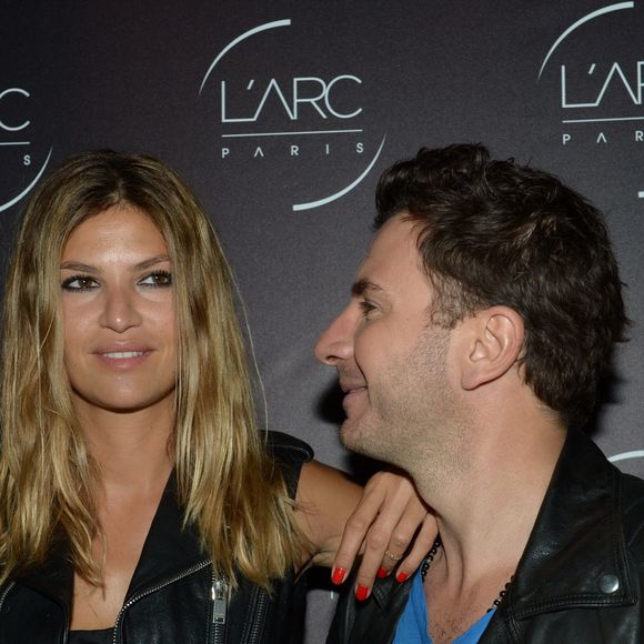 Michaël Youn et sa compagne Isabelle Funaro - Inauguration de la discothèque L'Arc à Paris le 2 octobre 2014 suite à sa réouverture au 12 Rue de Presbourg. (RACHID BELLAK / BESTIMAGE).