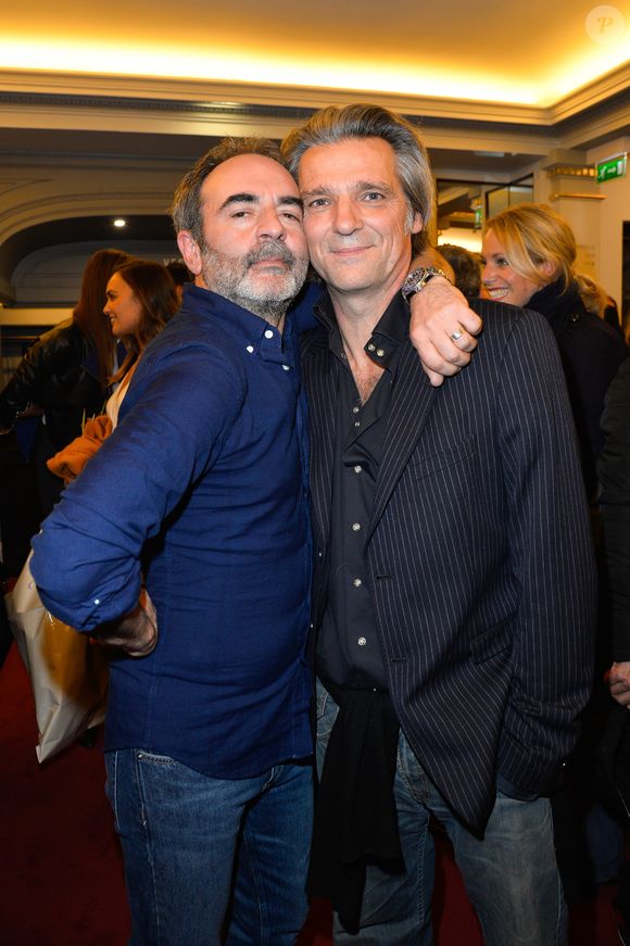 Bruno Solo et Yvan Le Bolloc'h - Générale de la pièce "L'heureux élu",  une comédie de Eric Assous au Théâtre de la Madeleine à Paris le 24 octobre 2016. © Coadic Guirec/Bestimage  (no web - No Blog pour suisse et Belgique)