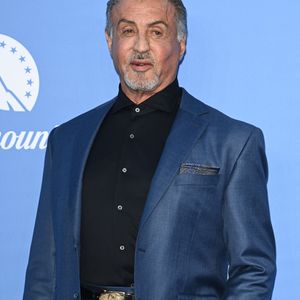 J'ai toujours rejeté l'expression 'Agis selon ton âge' ou 'Vieillis avec grâce'"

Sylvester Stallone au photocall de la soirée de lancement de "Paramount Star Studded" à Londres,  le 20 juin 2022. © AGENCE / BESTIMAGE