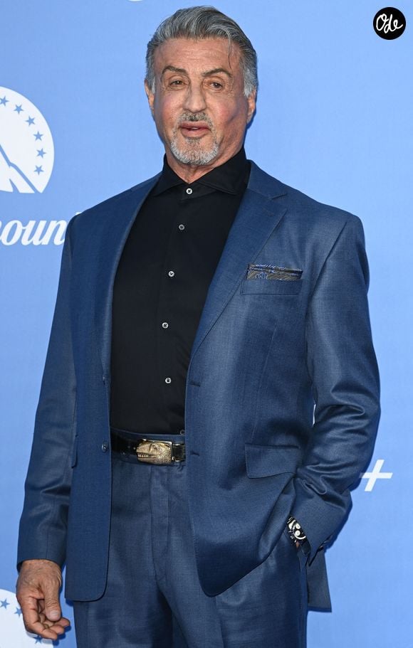 J'ai toujours rejeté l'expression 'Agis selon ton âge' ou 'Vieillis avec grâce'"

Sylvester Stallone au photocall de la soirée de lancement de "Paramount Star Studded" à Londres,  le 20 juin 2022. © AGENCE / BESTIMAGE