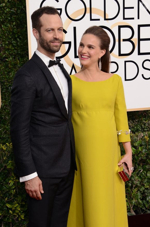 Natalie Portman enceinte et son mari Benjamin Millepied - La 74ème cérémonie annuelle des Golden Globe Awards à Beverly Hills, le 8 janvier 2017.
Agence / Bestimage