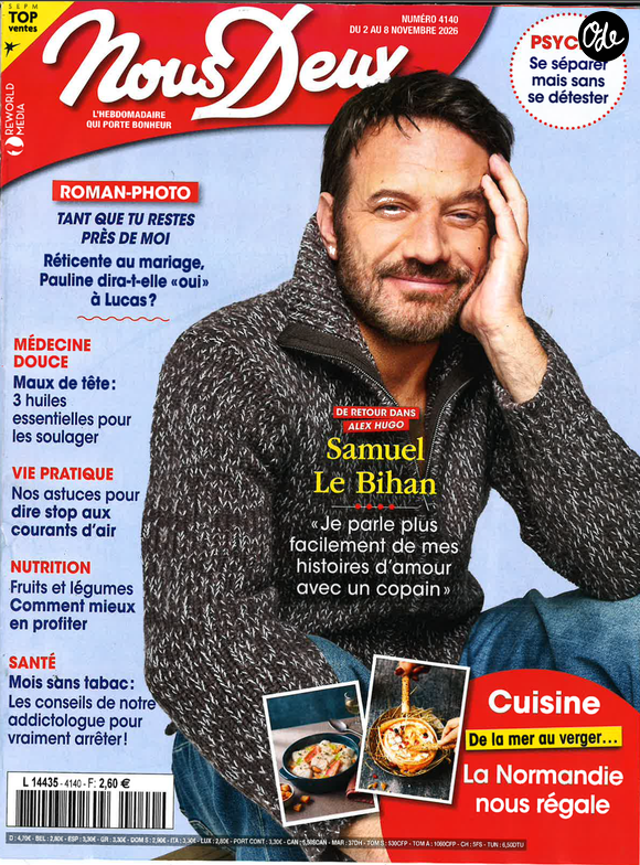 Couverture du Magazine "Nous Deux" - Reworld media
