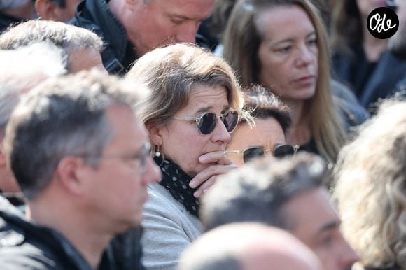 Isabelle Gélinas à la sortie du cortège funèbre de Bruno Salomone à l'église Sainte-Anne de Polangis à Joinville-le-Pont (Val-de-Marne) le 23 mars 2026.

© Cyril Moreau - Dominique Jacovides / Bestimage