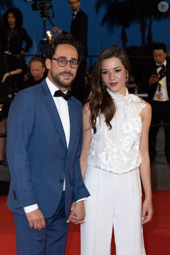 Thomas Hollande et Émilie Broussouloux assistent à la projection de "R.M.N" lors de la 75e édition du festival de Cannes au Palais des Festivals le 21 mai 2022 à Cannes, France. Photo de Shootpix/ABACAPRESS.COM