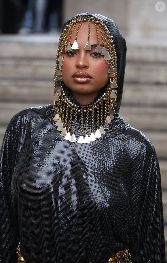 Paola Locatelli - Arrivées au défilé Rabanne mode femme automne / hiver 2024-2025 lors de la Fashion Week de Paris (PFW) au Palais de Tokyo à Paris, France, le 29 février 2024. © Denis Guignebourg/Bestimage