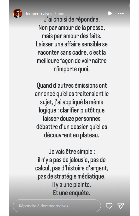 Story Instagram Pedro Alves