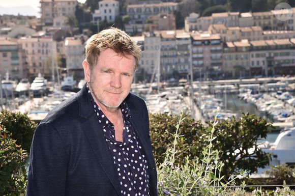 Xavier Deluc et Franck Semonin, de la série "Section de Recherches" lors du 1er Festival Canneseries, le 5 avril 2018. © Bruno Bebert/Bestimage