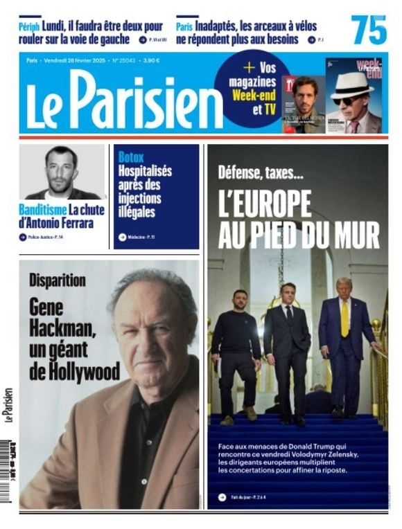 Les nouvelles révélations quant à la mort de Gene Hackman à retrouver dans le Parisien ce vendredi 28 février 2025.