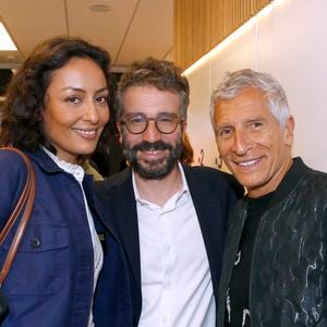 Leïla Kaddour-Boudadi, Stephane Sitbon-Gomez (N° 2 de France TV) et Nagui - Déjeuner dans la loge de France TV lors des Internationaux de France de Tennis de Roland Garros 2024 - Jour 4 à Paris le 29 Mai 2024. © Bertrand Rindoff / Bestimage