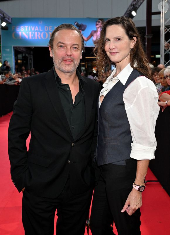 Patrick Mille et Justine Lévy durant le soirée de clôture du festival Cinéroman au Pathé gare du Sud, à Nice le 4 octobre 2025. © Bebert-Jacovides/Bestimage