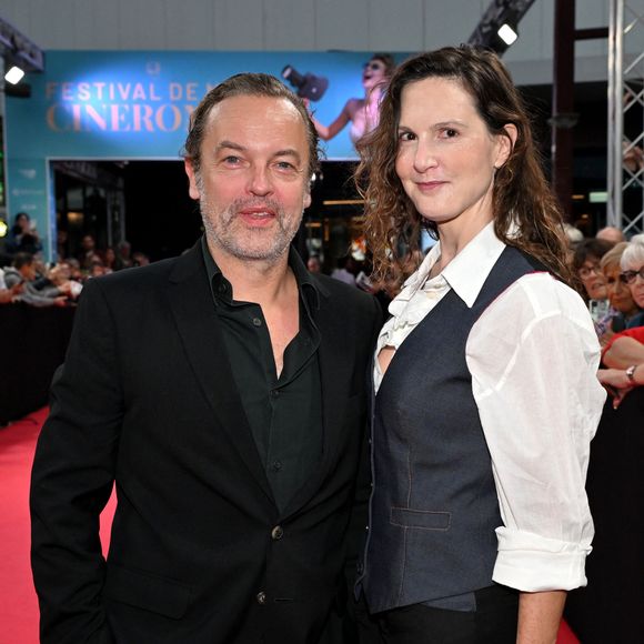 Patrick Mille et Justine Lévy durant le soirée de clôture du festival Cinéroman au Pathé gare du Sud, à Nice le 4 octobre 2025. © Bebert-Jacovides/Bestimage