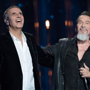 Exclusif - Florent Pagny et Julien Clerc - Enregistrement de l'émission "Rendez vous avec Julien Clerc" au Théâtre du Châtelet à Paris, qui sera diffusée le 29 novembre sur France 3. Le 24 octobre 2019. 
© Cyril Moreau / Bestimage