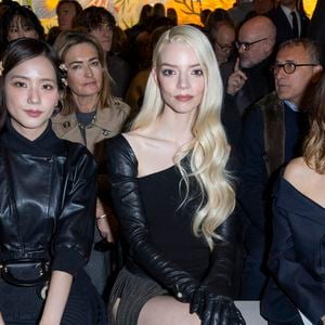 Jisoo, Anya Taylor-Joy, Camille Cottin au FrontRow au défilé Christian Dior au Musée Rodin pour la Collection Haute Couture Printemps/Eté 2025 lors de la Fashion Week de Paris (PFW), France, le 27 janvier 2025. © Olivier Borde/Bestimage