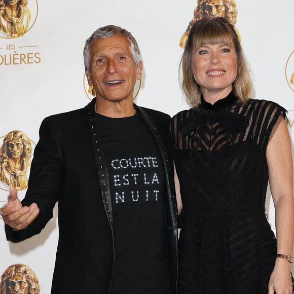 Nagui et sa femme Mélanie Page - 35ème cérémonie des Molières aux Folies Bergère à Paris le 6 mai 2024. © Coadic Guirec / Bestimage