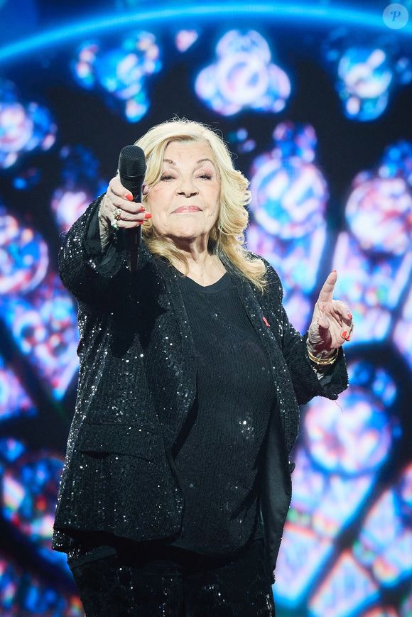 Exclusif - Nicoletta lors de l’enregistrement de l’émission “Les stars s’unissent pour le Sidaction” au théâtre Marigny à Paris, France, le 11 mars 2025. L’émission sera diffusée en prime le 22 mars sur France 2. © Guirec-Moreau/ Bestimage