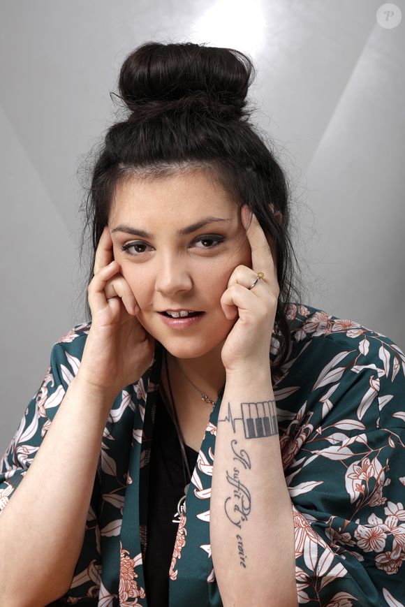 Portrait de la chanteuse Hoshi à Paris, France, le 4 avril 2018. @CEDRIC PERRIN / BESTIMAGE