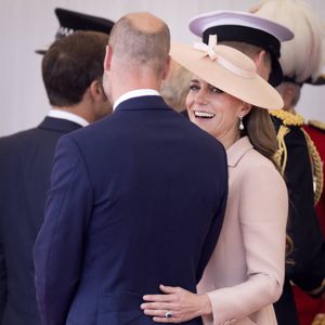 Le prince William (Le prince William, prince de Galles), la princesse Catherine (Catherine "Kate" Middleton, princesse de Galles), Visite d'État du couple présidentiel français en Grande-Bretagne, Jour 1, à Windsor, Berkshire, Grande-Bretagne, 8 juillet 2025.
©Dana Press / Bestimage