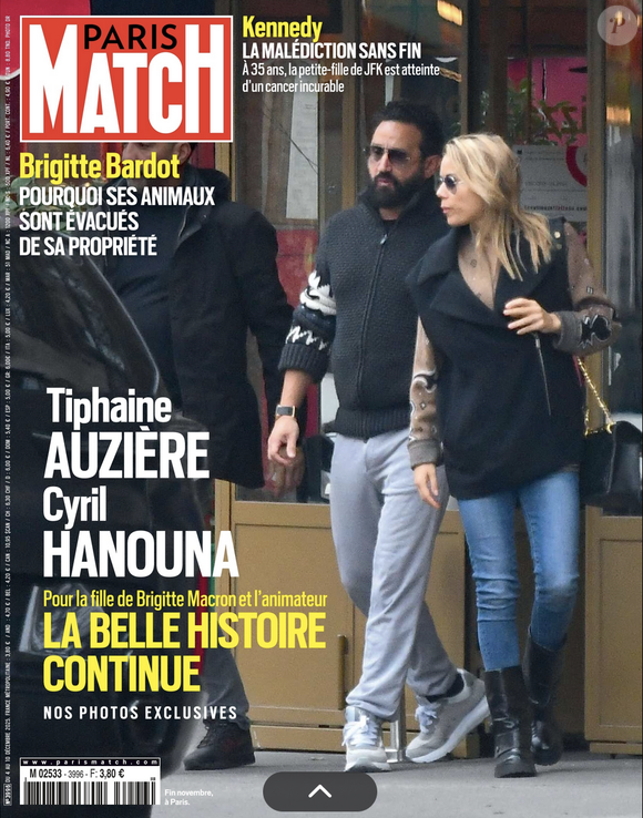 Couverture du magazine "Paris Match" du jeudi 4 décembre 2025.