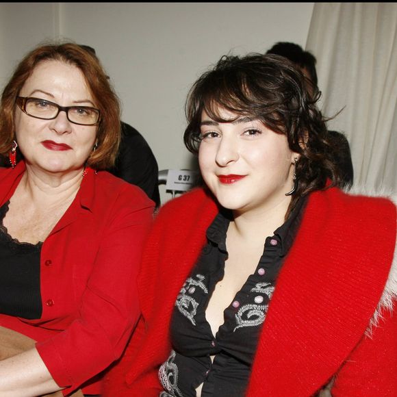 Josiane Balasko et sa fille Marilou Berry - Défilé Jean-Paul Gaultier automne-hiver 2007-2008 à  Paris. © RINDOFF-BORDE / BESTIMAGE