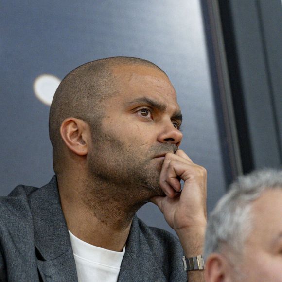 Tony Parker assiste au match LDLC ASVEL vs Roca Team AS Monaco, 1/4 de finale du championnat de France, à l'Astroballe de Villeurbanne, le 17/02/2026. Photo Sandrine Thesillat / PsNewZ