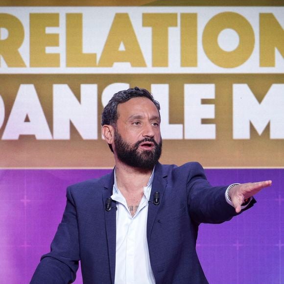 Exclusif - Cyril Hanouna, sur le plateau de l’émission « TPMP » (Touche pas à mon poste) présentée par C.Hanouna et diffusée en direct sur C8, Paris, France, le 13 février 2025. © Jack Tribeca / Bestimage