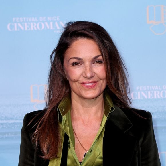 Nadia Farès - Tapis rouge de la soirée d'ouverture de la 7ème édition du festival Cineroman à Nice le 29 septembre 2025. © Dominique Jacovides - Bruno Bebert / Bestimage