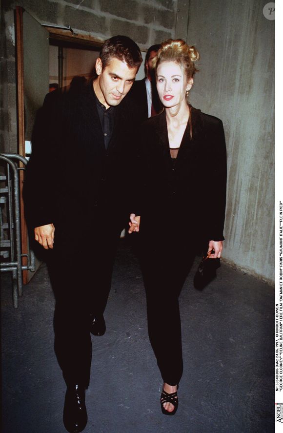 George Clooney et Celine Balitran à Paris le 24 juin 1997.
Bestimage
