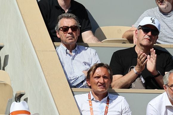 Michel Denisot dans les tribunes lors des Internationaux de France Roland Garros 2023 le 01 juin 2023 à Paris, France. Photo by Nasser Berzane/ABACAPRESS.COM