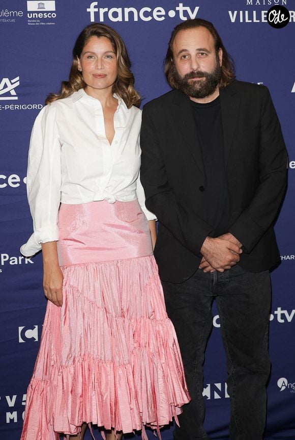Laetitia Casta et Vincent Macaigne au photocall de la cérémonie de clôture lors de la 19ème édition du festival du film francophone d'Angoulême, France, le 29 août 2026. © Coadic Guirec/Bestimage