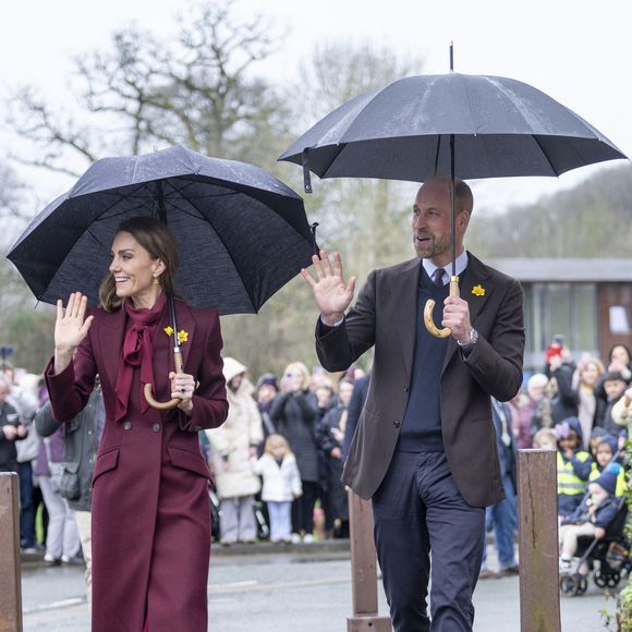 Le Prince William, le Prince de Galles, et Catherine, la Princesse de Galles, visitent Powys, à l'occasion de la fête de la Saint Davids. Photo par GOFF  / BESTIMAGE