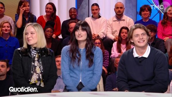 Ulysse, Maïa et Marguerite de la "Star Academy 2024" invités dans "Quotidien", le 6 janvier 2025, sur TMC