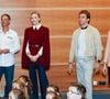 Tout au long de cette fameuse matinée, les enfants ont été sensibilisés à la prévention de la noyade à Monaco

La princesse Charlène de Monaco au Grimaldi Forum, accompagnée du champion monégasque de descente en apnée, Pierre Frolla, et la nouvelle directrice de sa Fondation Mme Anne Boggio, pour accueillir tous les élèves de Cours Préparatoire (CP) de Monaco (316 enfants) pour une matinée de sensibilisation à la prévention de la noyade à Monaco, le 28 novembre 2025. Claudia Albuquerque/Bestimage