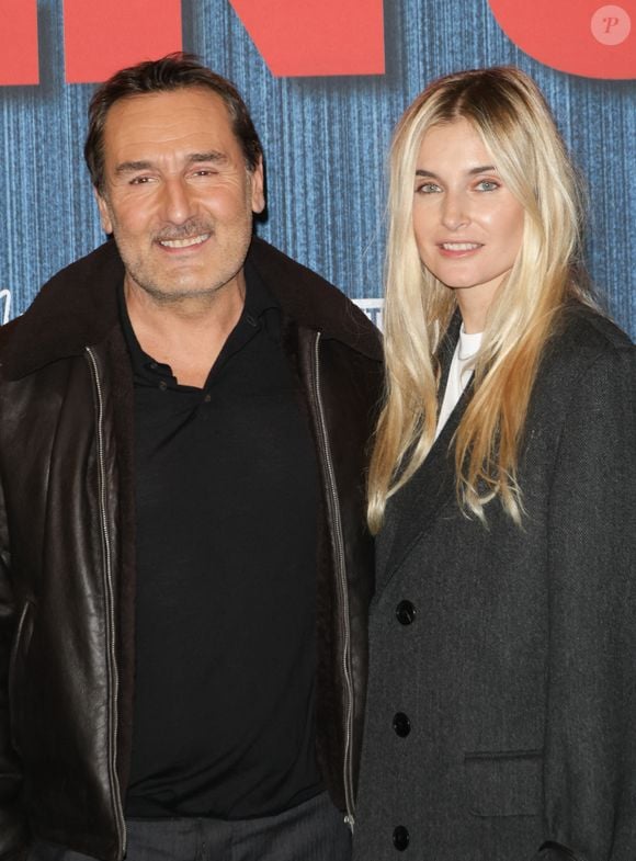 Gilles Lellouche et sa compagne Alizée Guinochet - Avant-première du film "Chien 51" au cinéma le Grand Rex à Paris le 13 octobre 2025. © Coadic Guirec/Bestimage
