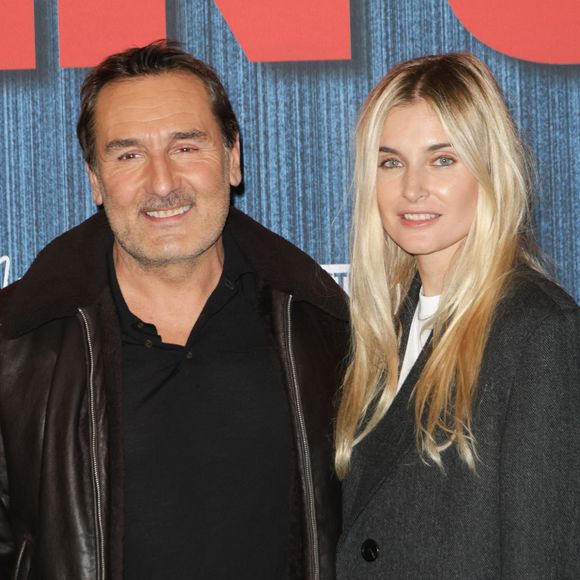Gilles Lellouche et sa compagne Alizée Guinochet - Avant-première du film "Chien 51" au cinéma le Grand Rex à Paris le 13 octobre 2025. © Coadic Guirec/Bestimage