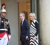 L'homme d'affaires français et PDG de LVMH Bernard Arnault et sa femme Hélène Mercier-Arnault - Arrivées des personnalités au dîner d’État en l’honneur du président brésilien et de sa femme au palais présidentiel de l’Élysée à Paris, France, le 5 juin 2025. © Jacovides-Moreau/Bestimage