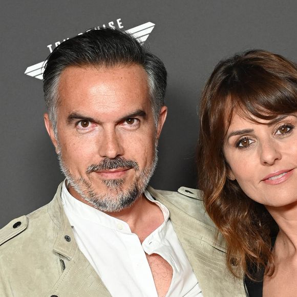 Faustine Bollaert et son mari Maxime Chattam - Avant-première du film "Top Gun Maverick" à l'UGC Normandie à Paris le 19 mai 2022. © Coadic Guirec/Bestimage